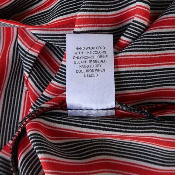 DR2 Striped Long Sleeve Button Down Blouse - Picture 9 of 13